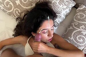 Wife Fucked Passionately, Cum On Face