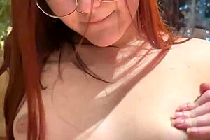 The Redhead Girl Has A Pink Pussy