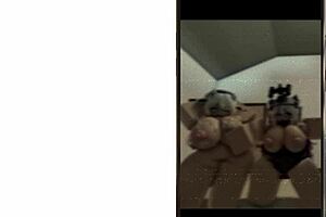 Cute Military Girl And Cute Cowgirl Perform Sexy Dance In Roblox