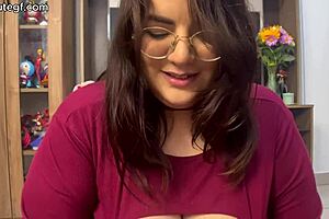 bbw milf isabelle myers strokes and plays with his dick in pov roleplay