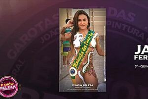 Brazilian women adorned with elite body painting for artistic display