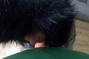 Milfycalla- Deep Blow-Job And Cum Play While Wearing Hooded Jacket And Shiny Boots- Preview