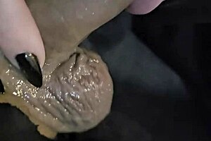 Goth gives sensual blowjob swallows cum till she gags