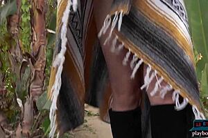 Gorgeous And Attractive Blonde Woman Meg Cyria Poses For Playboy