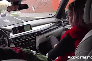 Blonde Gives Unexpected Street Sex?