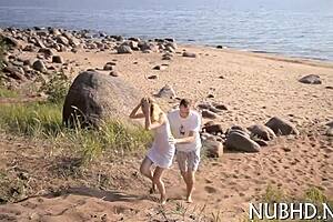 petite teen 18+ girl with small tits and tight body meets huge black man