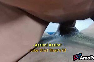 Comedor dela pegou ela pela cintura d� pra escutar ela gozando