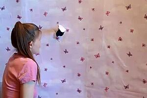 BLOWJOB Through The WALLS!