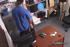 Officer Enjoying Milfs Tight Pussy At His Office!