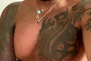 Viktor Rom in intriguing tattooed gay daddy bear scene