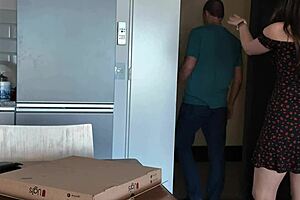 milf lets delivery guy suck nipples