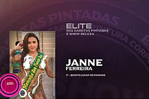 Brazilian women adorned with elite body painting for artistic display