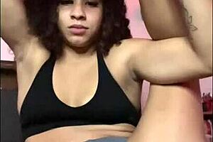 I got incredibly horny while stretching on my bed, grabbing dildo for intense masturbation