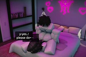 Playing With Another Cute Fan Roughly In Roblox Studio Condo