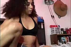 I got incredibly horny while stretching on my bed, grabbing dildo for intense masturbation