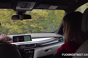 Blonde Gives Unexpected Street Sex?