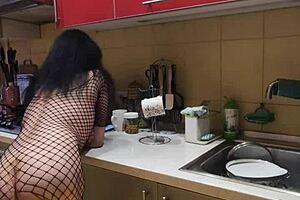 alluring kitchen intimacy