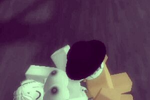 I fucked a stranger in Roblox, riding his cock in cowgirl like a slut.