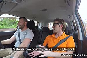 fake instructor's friend bangs blonde in hidden classroom