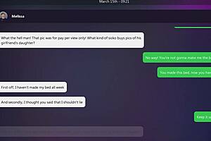 Melissa makes you feel dirty emotions in texts ending four.