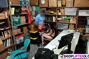 She gets caught swiping at the shop