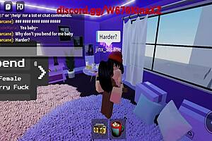 ItzNicoleMaria's Fierce Lesbian Fuck In Roblox Condo