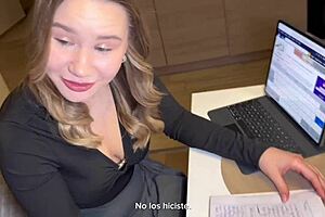 My Blonde English Teacher Fucks Me Hard After Class
