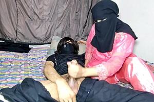 Muslim Girlfriend Rides Desi Cock In Cowgirl