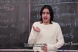 Student Gangbang On Classroom Bench