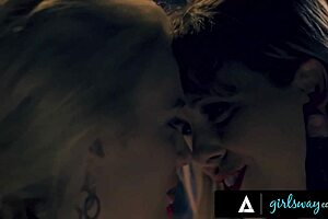 big tits milf cherie fucks kenna hard