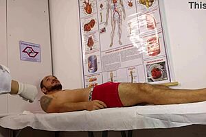 patient gets aroused by sexy nurse