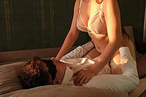 sensual boob sucking at sunset leads to cum on tits