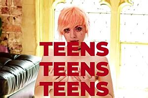 Two british students have a masturbation race in their uniforms