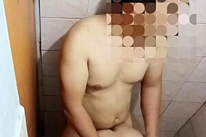 Asian hot sex in the bathroom