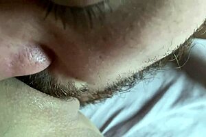 Enjoying nicely with boyfriend while someone is in the room