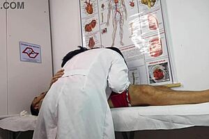 patient gets aroused by sexy nurse