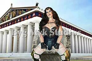 granny diana got fucked hard as a greek goddess slut and creampied