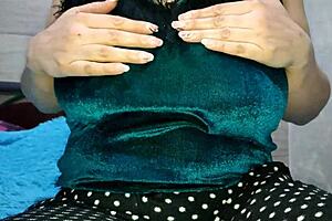 One at Home Playing with Big Boobs