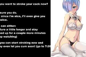 I am Rem, teasing you in chastity with my big tits