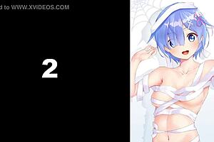 I am Rem, teasing you in chastity with my big tits