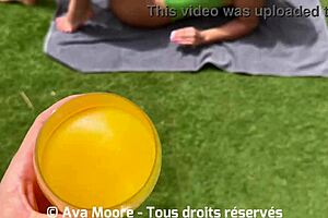 brunette feels the juice is life fucking pussy with bottle sucking huge cock drinking juice