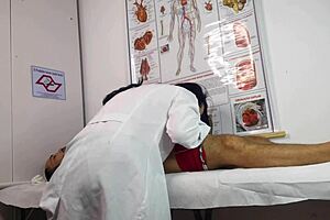 patient gets aroused by sexy nurse