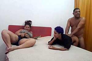 Friends Invite Neighbor For Intimate Encounter