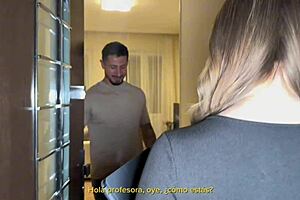 My Blonde English Teacher Fucks Me Hard After Class