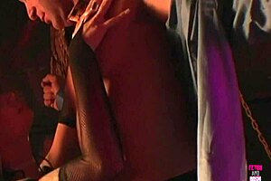 foxy vixen is deeply into bdsm, tying her man and forcing him to cum