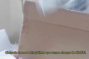 maquina de sexo with new toy, girlfriend masturbates to orgasm