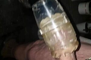 m4rkus77 breeds fleshlight handsfree in public, voyeuristic cumshot