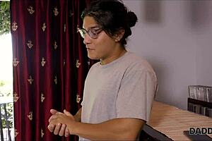 Teen Ginger Intensely Sucks Old Man's Cock For Rent Money