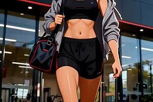 la hermosa akari ama el gym el helado y el sexo duro con su compañero