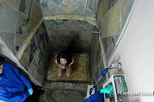 what are you doing to michelle anderson in the latex shower